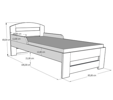 Кровать деревянная Timi S 180x80 детская