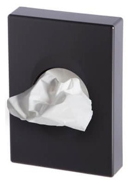 Pudełko pojemnik na torebki higieniczne czarny