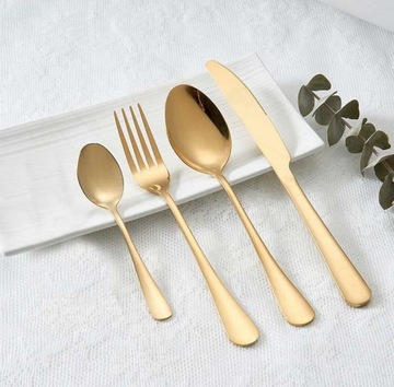 Набор столовых приборов Gold, 24 шт, на 6 персон, сталь 18/10, глянцевый