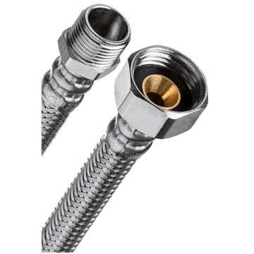 WĘŻYK WĄŻ PRZYŁĄCZENIOWY GW 3/8''x3/8''GZ 40CM W OPLOTOCIE INOX INVENA