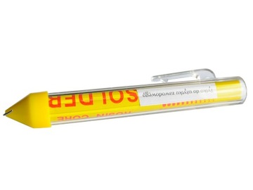 Cyna z topnikiem w fiolce 1mm waga 15g Pb