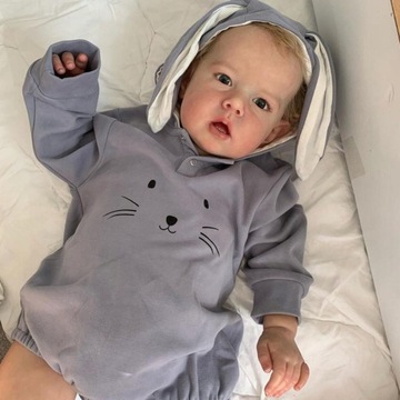 ŚPIĄCA LALKA REBORN JAK PRAWDZIWE NIEMOWLĘ 49 CM