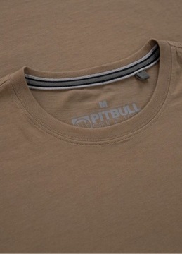 Koszulka T-shirt męski PIT BULL Small Logo brązowa r.M