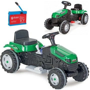 ОГРОМНЫЙ ДЕТСКИЙ ТРАКТОР С АККУМУЛЯТОРОМ 6 В PILSAN