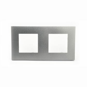 EFAPEL QUADRO45 RAMKA 2-KROTNA ALUMINIUM 45920 TAL