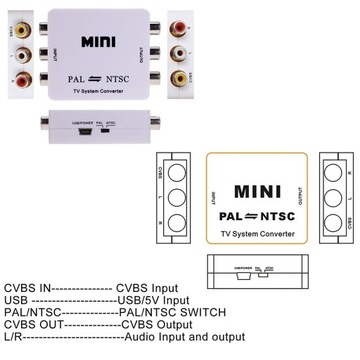 Адаптер-конвертер PAL-NTSC Адаптер NTSC-PAL