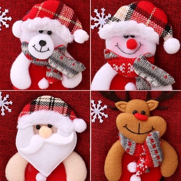 НОСКИ ДЛЯ КАМИНА ПОДАРКИ, РАЗНЫЕ УЗОРЫ, 4 ШТ.