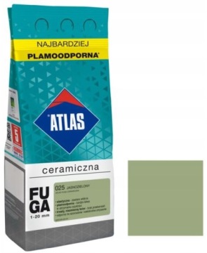 ATLAS FUGA CERAMICZNA 1-20MM 025 JASNOZIELONY 2KG