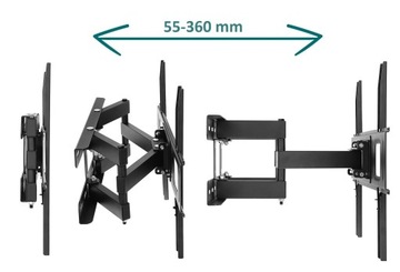 Универсальное КРЕПЛЕНИЕ ДЛЯ ТЕЛЕВИЗОРА ВЕШАЛКА ДЛЯ ТЕЛЕВИЗОРА 25–70 дюймов, регулируемая