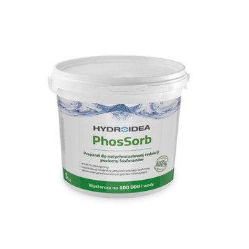 Средство для ЗЕЛЕНОЙ ВОДЫ в пруду Hydroidea PhosSorb УДАЛЯЕТ ФОСФАТЫ ВОДОРОСЛИ 5кг