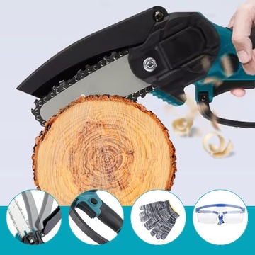 АККУМУЛЯТОРНАЯ ЭЛЕКТРИЧЕСКАЯ ЦЕПНАЯ ПИЛА ДЛЯ ДЕРЕВА, 2 АККУМУЛЯТОРНЫХ КОРПУСА