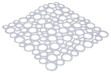 Решетка для МОЙКИ, защитный коврик, резиновый кухонный коврик, серая вставка, 28 см