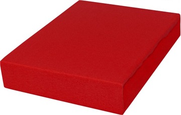 PRZEŚCIERADŁO JERSEY 90x200 Z GUMKĄ CZERWONY PL