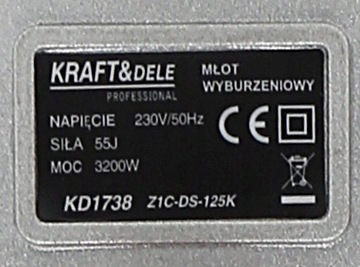 МОЛОТОК ДЛЯ Сноса KRAFT 3,2 КВТ 55J КОРПУС НОВАЯ МОДЕЛЬ КАЧЕСТВО KRAFT **