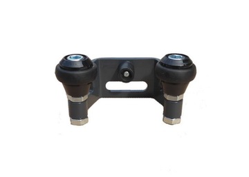 Uchwyt górny do bram z rolkami gum. 80mm RAL 7016