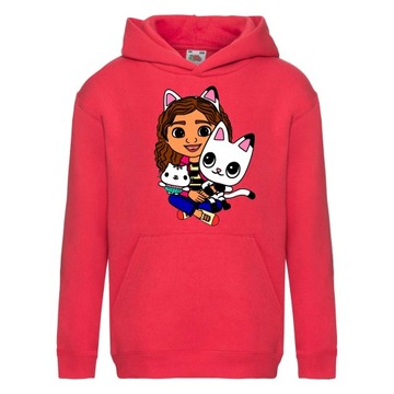 BLUZA KOCI DOMEK GABI Z KAPTUREM 116 cm 5-6 LAT