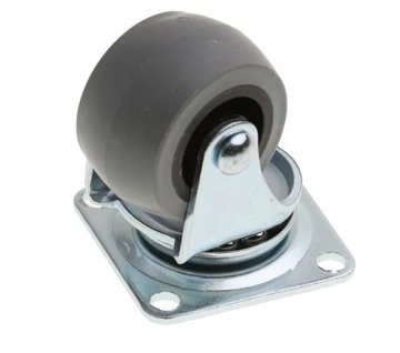 KÓŁKO MEBLOWE OBROTOWE GUMOWANE fi 40 mm ROLKA
