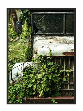 OBRAZ PLAKAT W RAMIE 33x43 cm Auto P1611