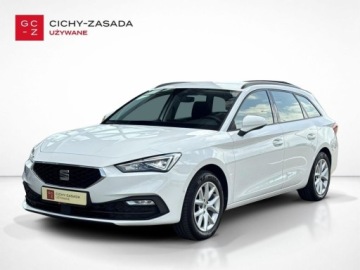 Seat Leon IV Sportstourer 2.0 TDI CR 150KM 2021 Seat Leon 2.0 TDI 150KM DSG Style Pakiety Kamera ACC FullLed Kessy Vat23
