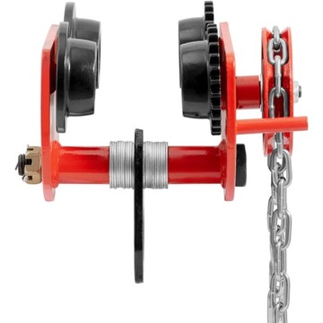 Тележка крановая ручная подвесная балка с цепью 60-110 мм 1000 кг