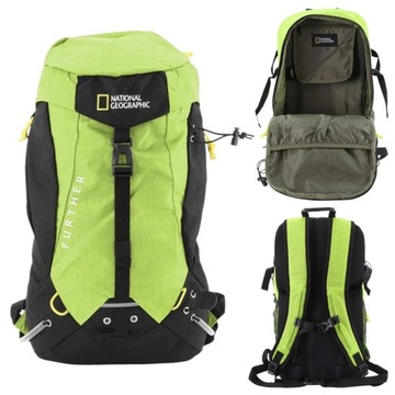 PLECAK TURYSTYCZNY NG DESTINATION 16082 DWUKOMOROWY 11l LIMONKA 50cm NYLON
