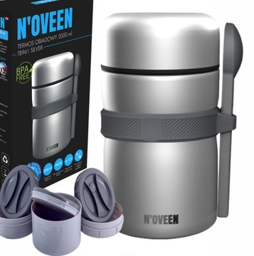 NOVEEN TB961 термос пищевой 2000мл ЛОЖКА