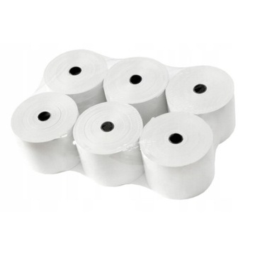 Rolki do kasy fiskalnej 57x80 rolki termiczne 6szt