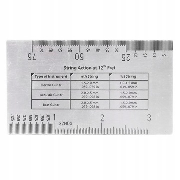 Измеритель действия струны Многофункциональная линейка для измерения высоты WF