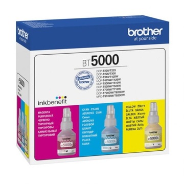 Tusz Brother BT5000CLVAL CMY ZESTAW 3 x 5.000 stro