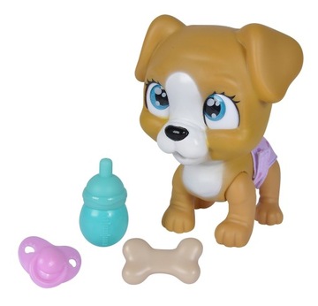 PAMPER PETZ ИНТЕРАКТИВНАЯ ФИГУРКА СОБАКИ НАПИТКИ И ПИСА + соска-пеленщик