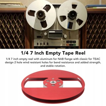 1/4 7-ДЮЙМОВЫЙ ЧАЙНЫЙ ВИДЕОРЕГИСТРАТОР ПУСТОЙ РУЛОН КРАСНЫЙ
