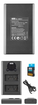 ЗАРЯДНОЕ УСТРОЙСТВО ДЛЯ ЖКД + 2 АККУМУЛЯТОРА ДЛЯ FUJIFILM HS30 HS33