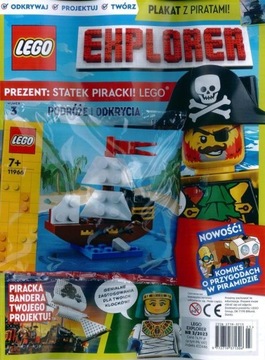 LEGO EXPLORER 3/2023 + STATEK PIRACKI