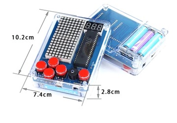 Электронный набор TETRIS SNAKE LED DIY KIT для обучения пайке, 4 игры