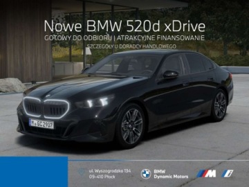 BMW Seria 5 G90-91 Touring 2.0 520d 197KM 2025 BMW Seria 5 20d xDrive 197 KM mHEV - Gotowy do Odbioru - Pakiet M Pro - Hak