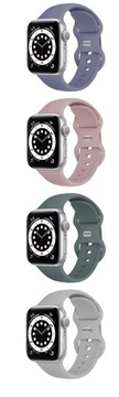 3x PASEK SILIKONOWY DO APPLE WATCH 3 4 5 6 7 SE 8 9 10 - 38 40 41 42mm