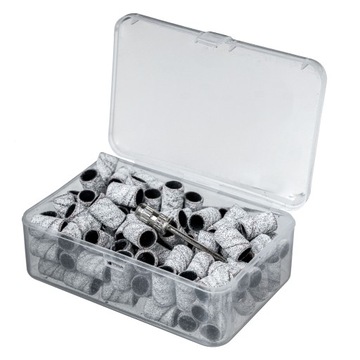 100 x OPASKA ŚCIERNA ZEBRA NAKŁADKA 8 mm # 100 W PUDEŁKU + NOŚNIK