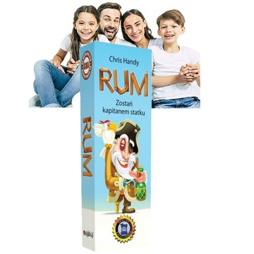 Gry PLANSZOWE Rodzinne Rum dla Dzieci FAMILIJNE Dynamiczna Gra CIEKAWA