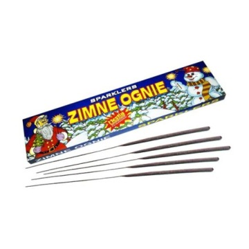 ZIMNE SZTUCZNE OGNIE 17CM FAJERWERKI 7 SZT SYLWESTER NOWY ROK ŚLUB WESELE