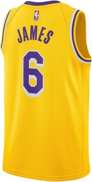 Koszulka Lebron James Los Angeles Lakers NBA Swingman z żółtego złota