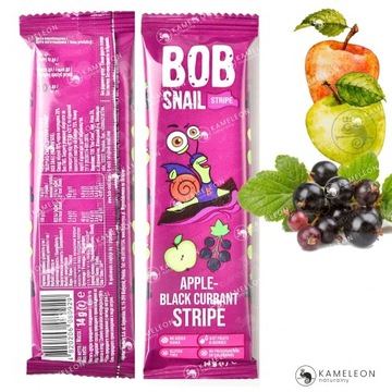 ŚLIMAK BOB SNAIL PRZEKĄSKA OWOCOWA bez cukru glutenu MIX SMAKÓW 14G x 8szt