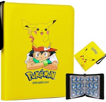 ALBUM segregator na 900 KART POKEMON z uchwytem