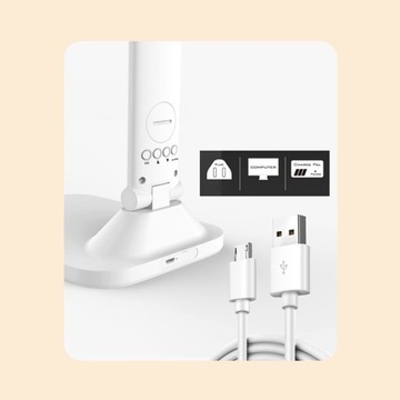 Многофункциональная настольная лампа с двойной головкой