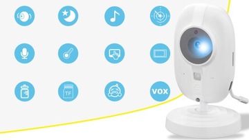 ЭЛЕКТРОННАЯ НЯНЯ ПРЯМАЯ КАМЕРА НОЧНОЙ РЕЖИМ IPS HD ТЕРМОМЕТР 2000МАЧ