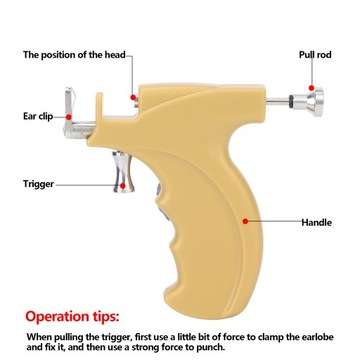 PISTOLET DO PRZEKŁUWANIA USZU PRZEKŁUWACZ PIERCI