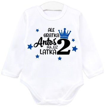 Body URODZINY ALE GRATKA MAM 2 LAKA IMIĘ r. 92