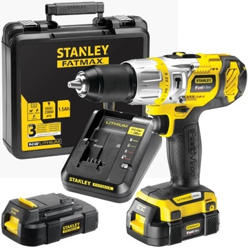 STANLEY Wiertarko-wkrętarka z udarem 14,4V FMC520