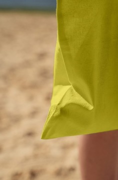 Сумка-шоппер хлопковая 38х42 ЖЕЛТАЯ 145г ЭКО