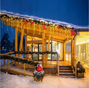 LAMPKI OZDOBNE ŚWIĄTECZNE SOPLE 300 LED 12M ZEWNĘTRZNE ŚWIATEŁKA ŚWIĄTECZNE