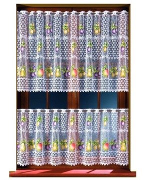 Firana wzór 604d92 firana malowana wys.50cm (z belki) SALE -50%